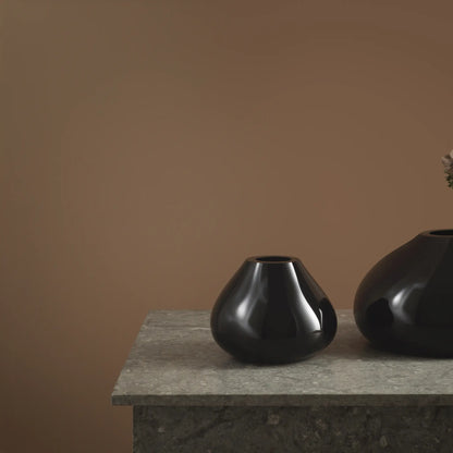Orrefors, Ebon Vas 19 cm, Svart
