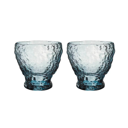 Kosta Boda, Moss Tumbler Glas Cirkulär 33cl 2-pack, Blå