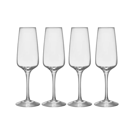 Orrefors, Pulse Champagneglas  28 cl 4-Pack, Klar