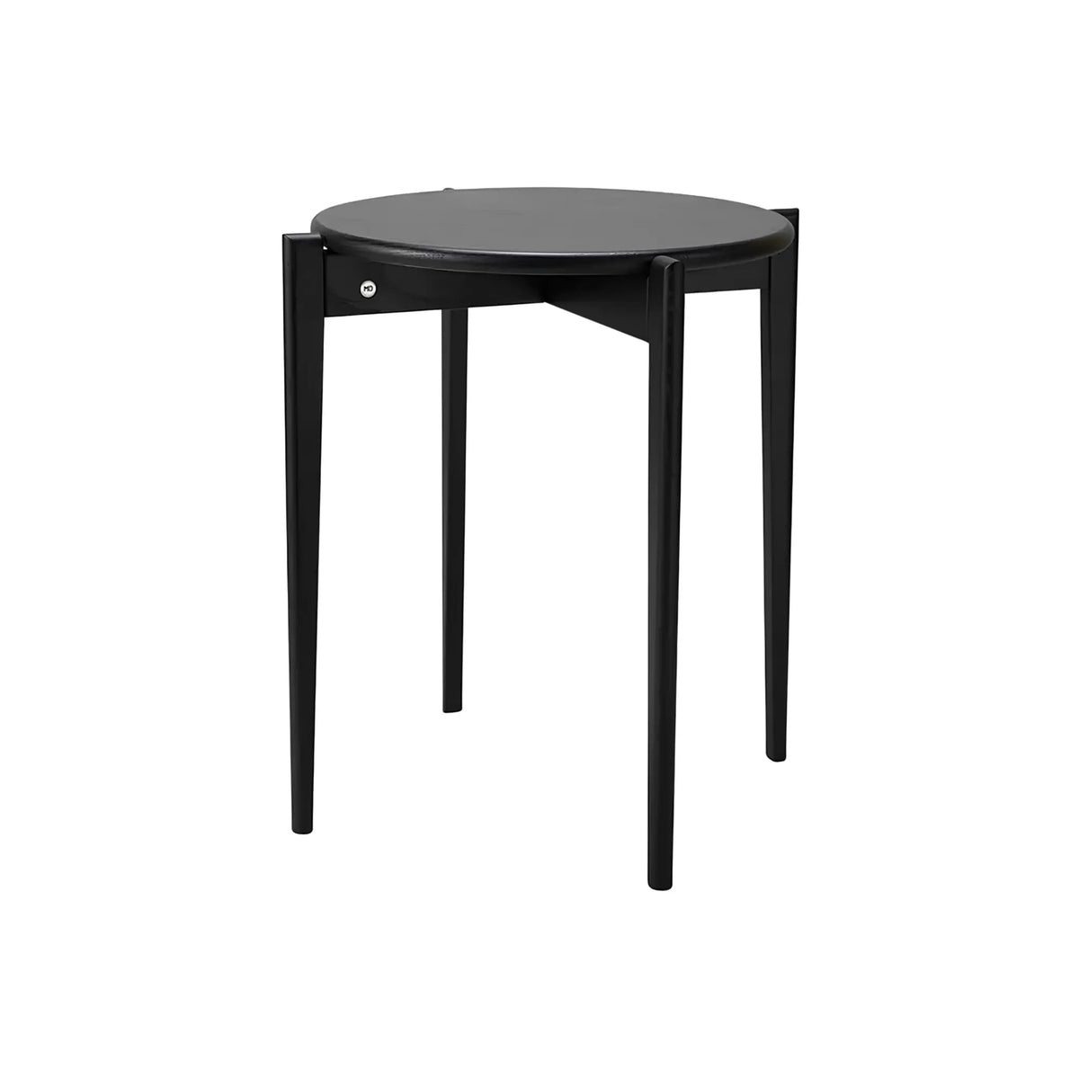 Oscarssons Möbel Tilia Fåtöljbord Ø51x55 cm, Svartbetsad Ek