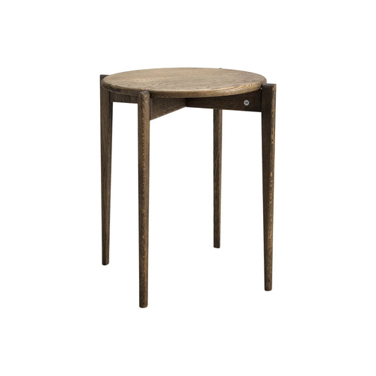 Oscarssons Möbel Tilia Fåtöljbord Ø51x55 cm, Rökt Ek
