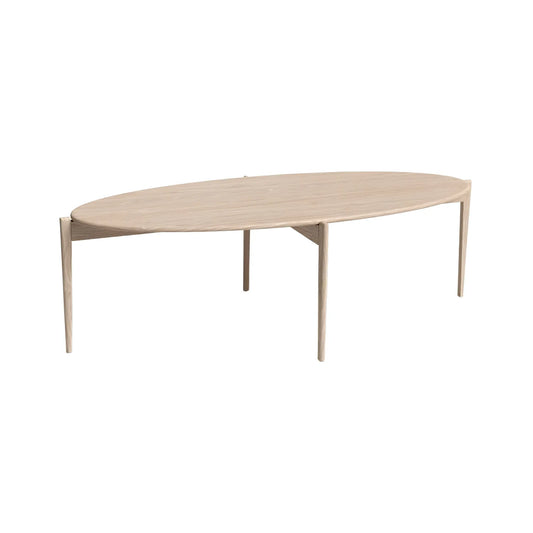 Oscarssons Möbel Tilia Soffbord 150 cm Ellips, Vitoljad Ek