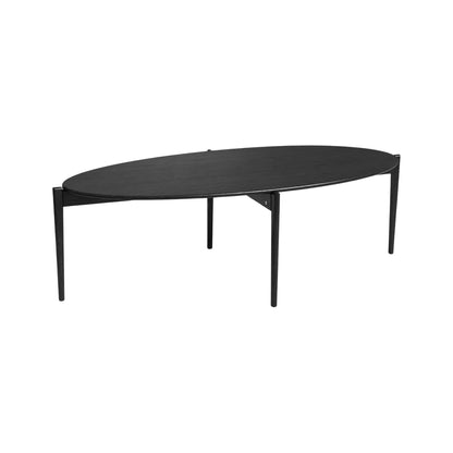 Oscarssons Möbel Tilia Soffbord 150 cm Ellips, Svartbetsad Ek