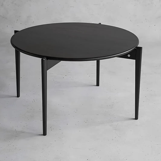 Oscarssons Möbel Tilia Soffbord Ø88x48 cm, Svartbetsad Ek