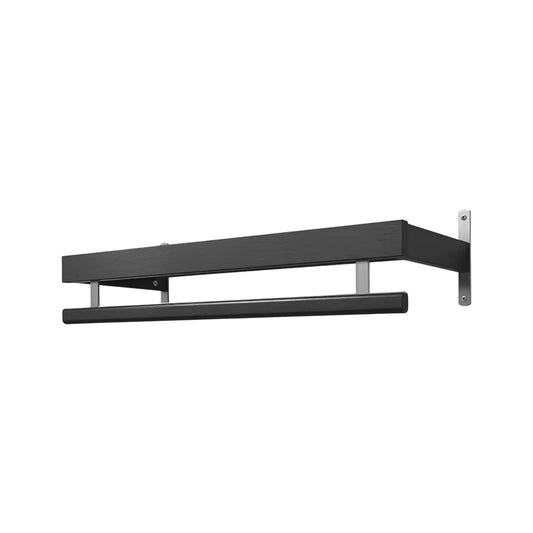 Oscarssons Möbel Nadja Hatthylla II 80 cm 1 plan, Svartbetsad Ek/Slipat stål