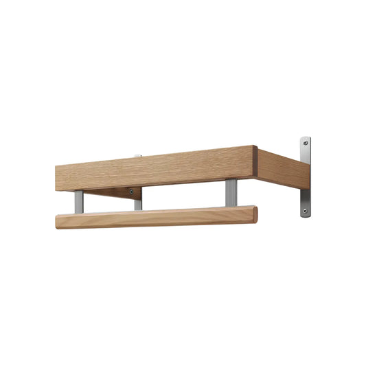Oscarssons Möbel Nadja Hatthylla II 50 cm 1 plan, Oljad Ek/Slipat stål