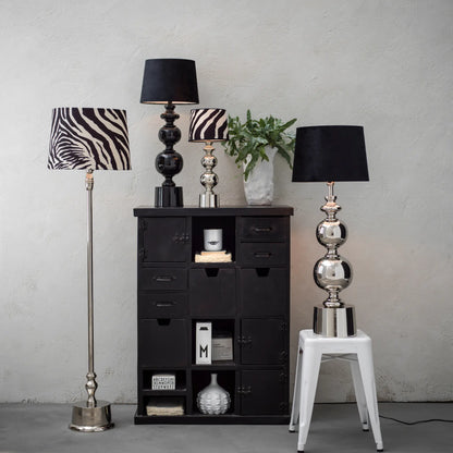 PR Home Grace Lampfot 41cm, Chrome