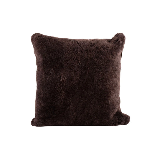 Shepherd of Sweden, Lina Fårskinnskudde, Ullbaksida, Dark Brown