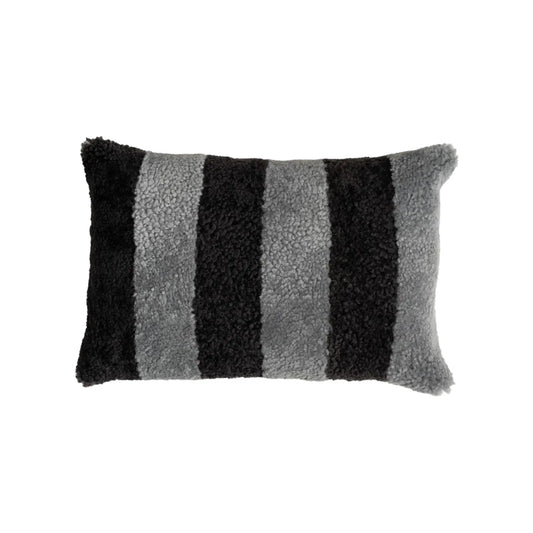 Shepherd of Sweden, Rand Fårskinnskudde, Ullbaksida, Granite/Carbon