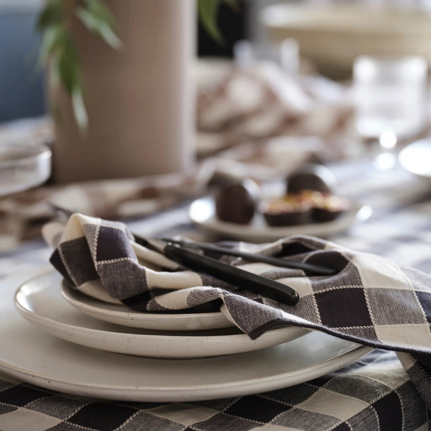 Svanefors Mary Servett 45x45cm, Asfalt