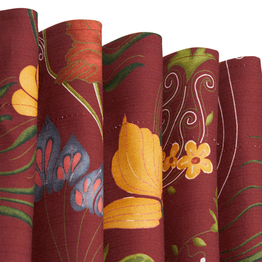 Svanefors José Gardin 135x240cm, Vinröd