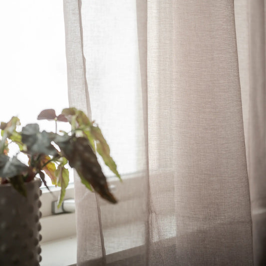 Svanefors Rimy Gardin 2P 2x140x300, Nougat