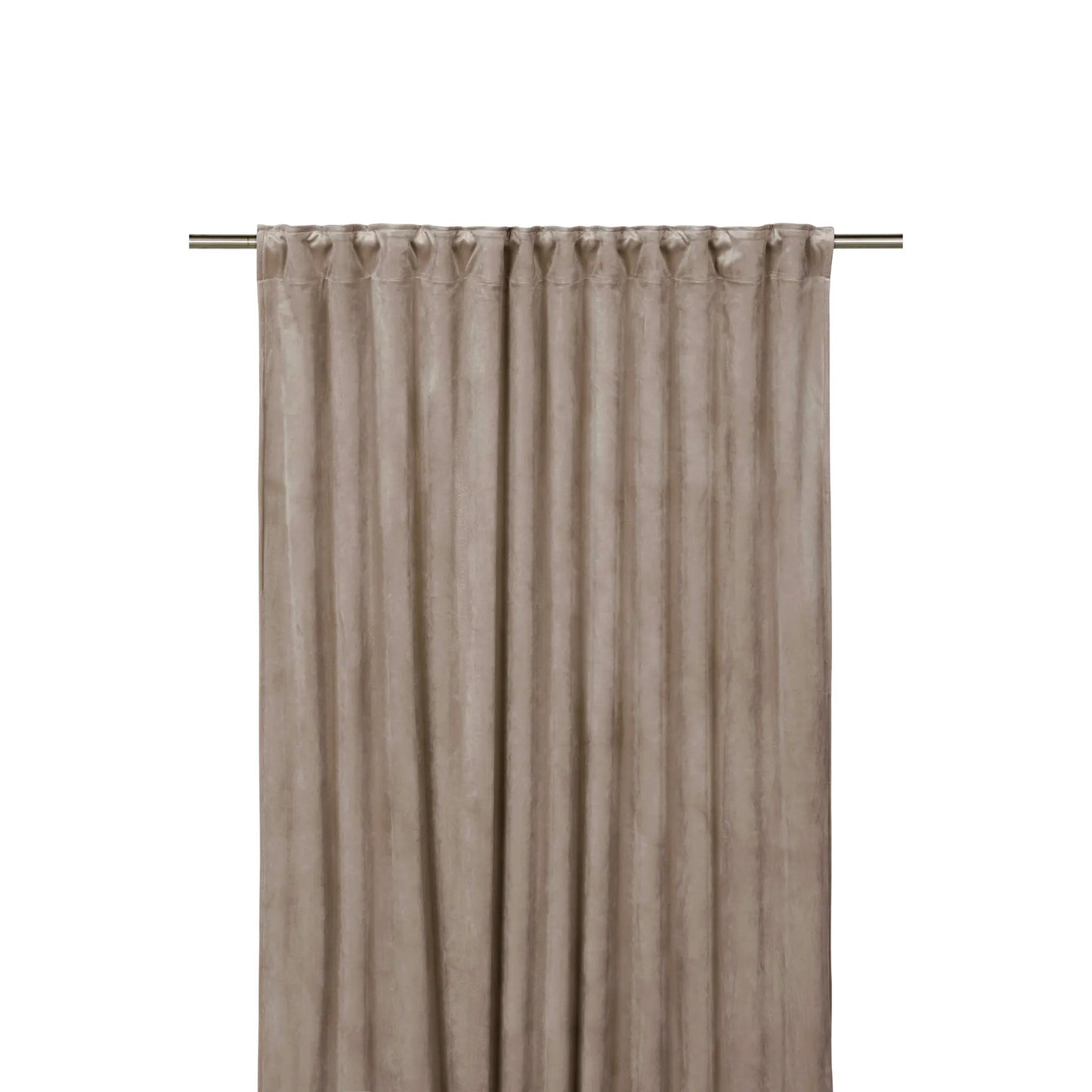 Svanefors Estelle Sammetsgardin 2P 135x280cm, Sand