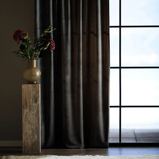 Svanefors Estelle Sammetsgardin 2P 135x280cm, Antracit