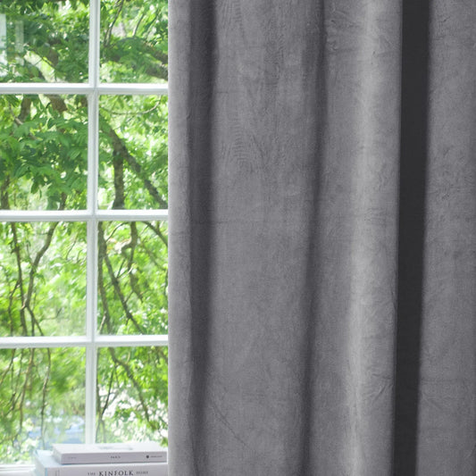 Svanefors Estelle Sammetsgardin 2P 135x280cm, Silver