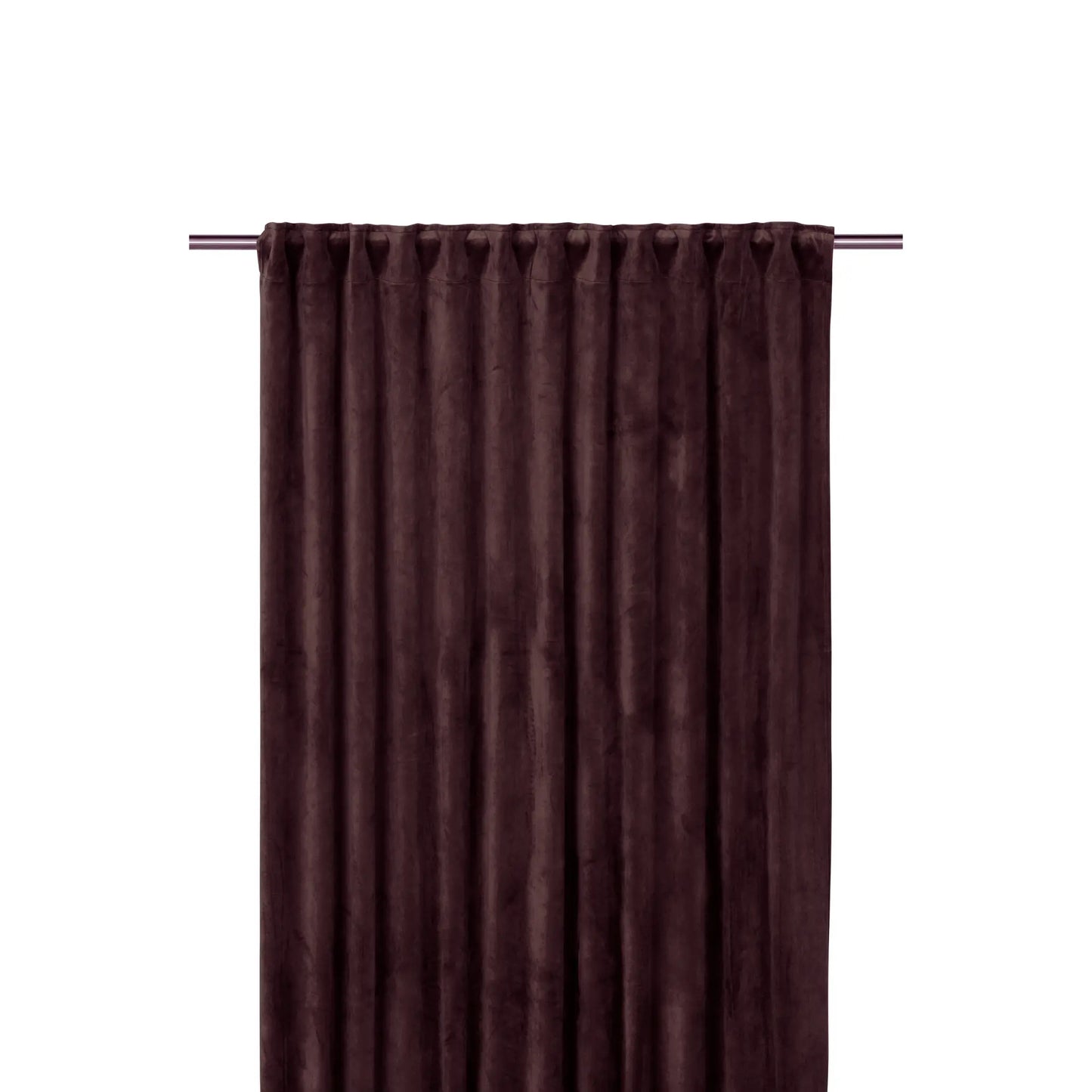 Svanefors Estelle Sammetsgardin 2P 135x280c, Aubergine