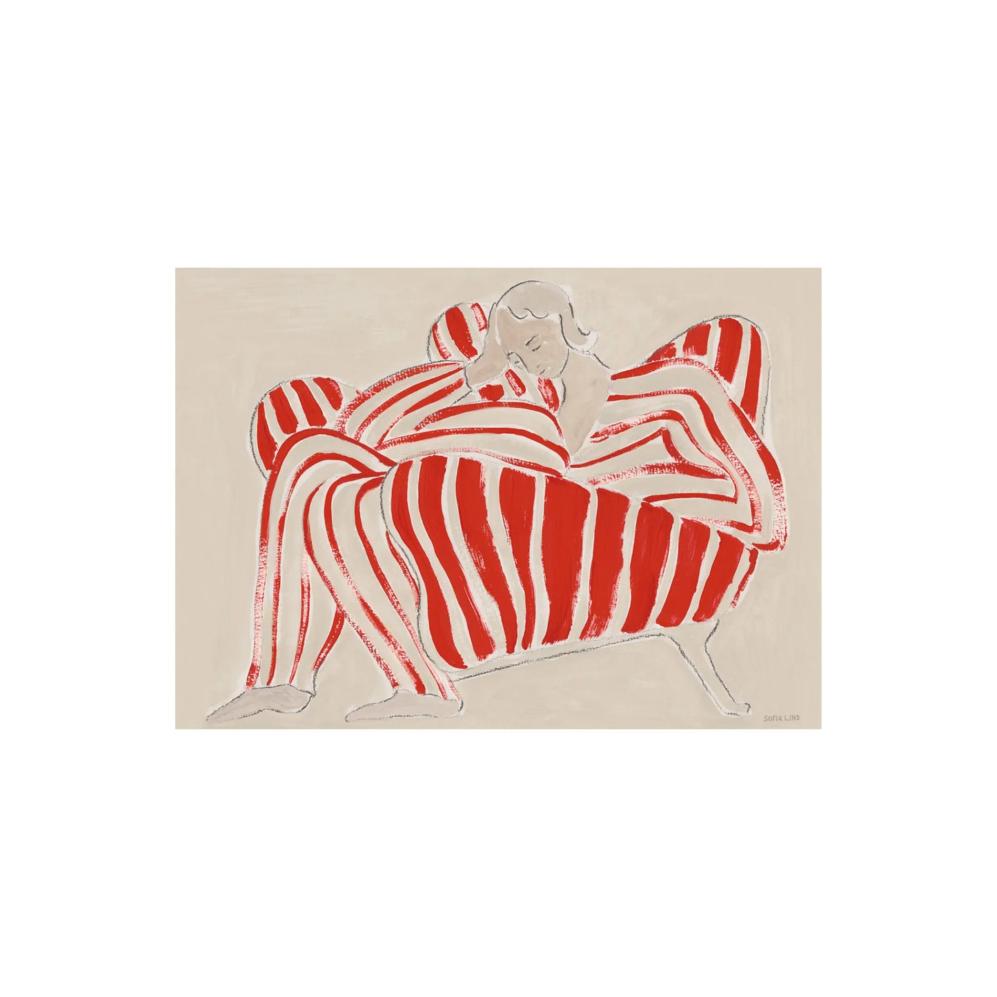 The Poster Club Red Chair Poster 100x140