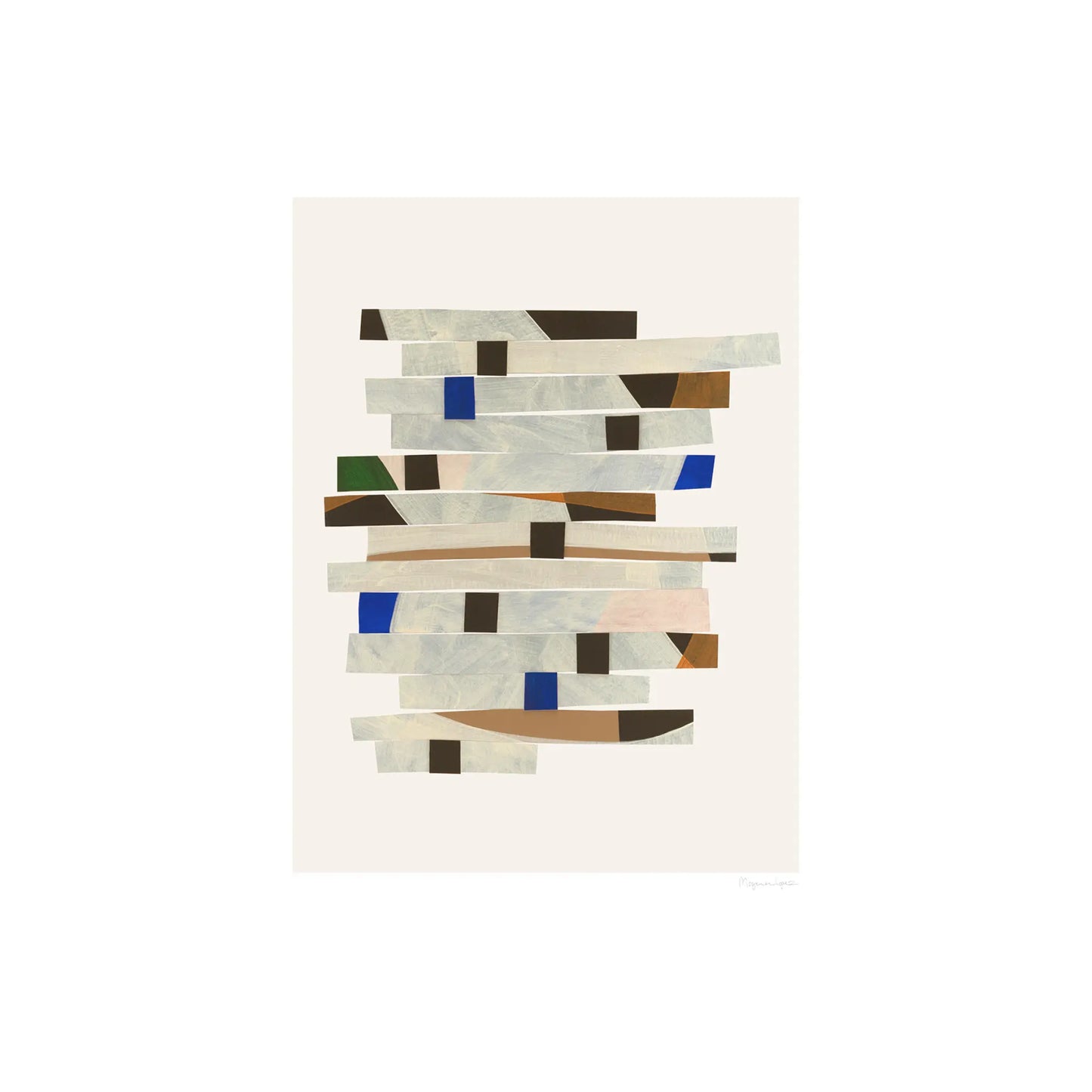 The Poster Club Cut up Stripes Poster 100x140