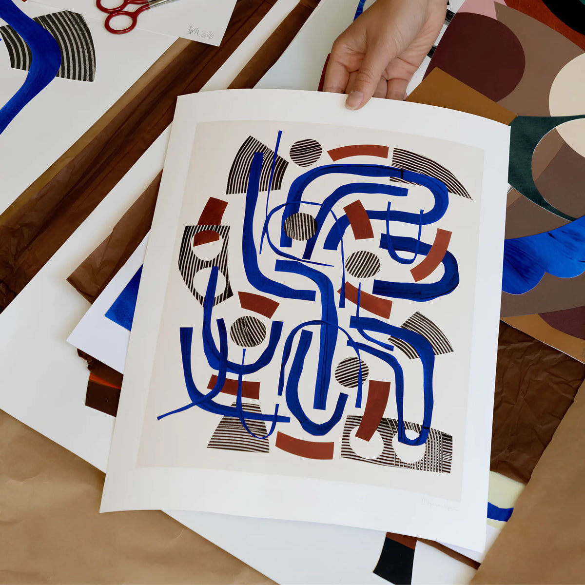The Poster Club Circling Pieces 50x70