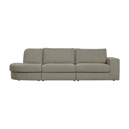 vtwonen Family 2,5-Sitssoffa Rundad Vänster, Warm Grey